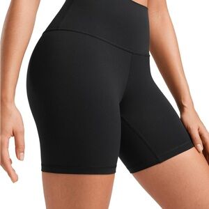 CRZ Yoga Women’s ButterLuxe 6-inch, high waisted Biker Shorts
